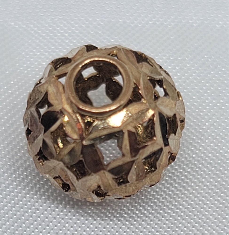 Vintage 10k Pandora Yellow Gold Pendant Charm